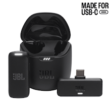 [JBLSTRMWLUSBCBLKAM] JBL Quantum Stream Wireless Clip-on Wireless mic with USB-C dongle