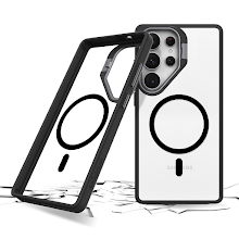 Case Prodigee KickIt para Galaxy S25 Ultra MagSafe Kickstand Dual-Material Negro