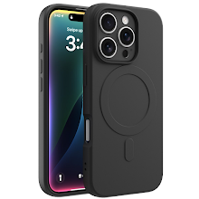 [CL-SLSCMSIPH16PMXBK] CLICK Slim Silicon MagSafe Series iPhone 16 Pro Max Case (Black)