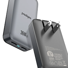 Prodigee Energee Ultra Slim 36W Dual Wall Charger Gray