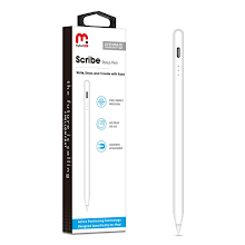 [MYB-RSTPEN101] Mybat Pro Scribe Stylus Pen (Active & Capacitive) - White