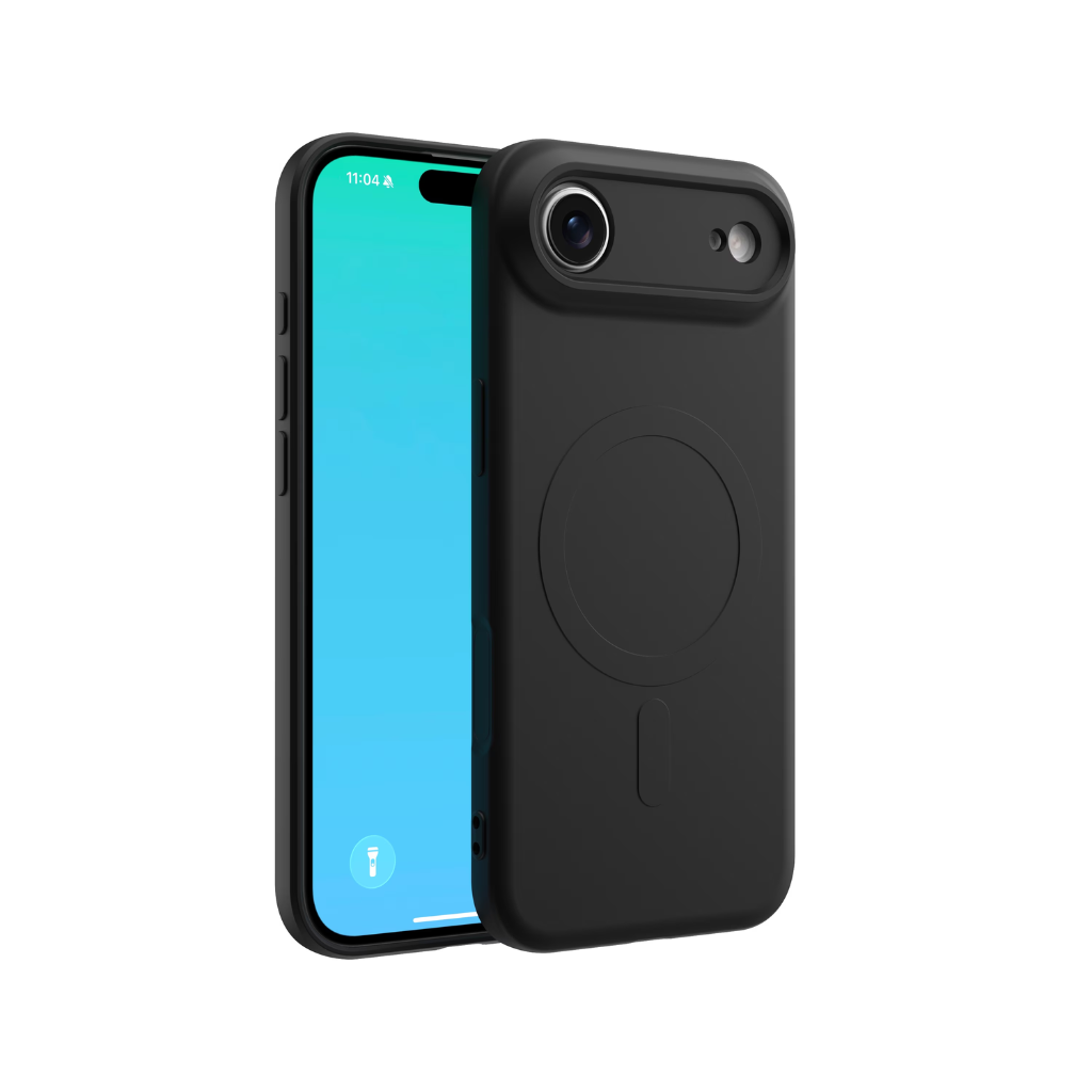 CLICK Slim Silicone MagSafe Series iPhone 17 Air Case Black