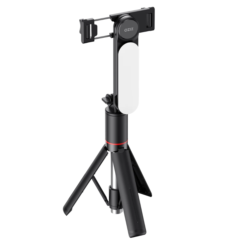Selfie Stick Trípode ZIZO Gear con Luz LED Integrada Negro