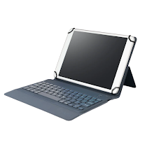 [TAB-GA10-US-B] Tucano Gancio Universal Case 11 inches with Wireless US Keyboard Blue