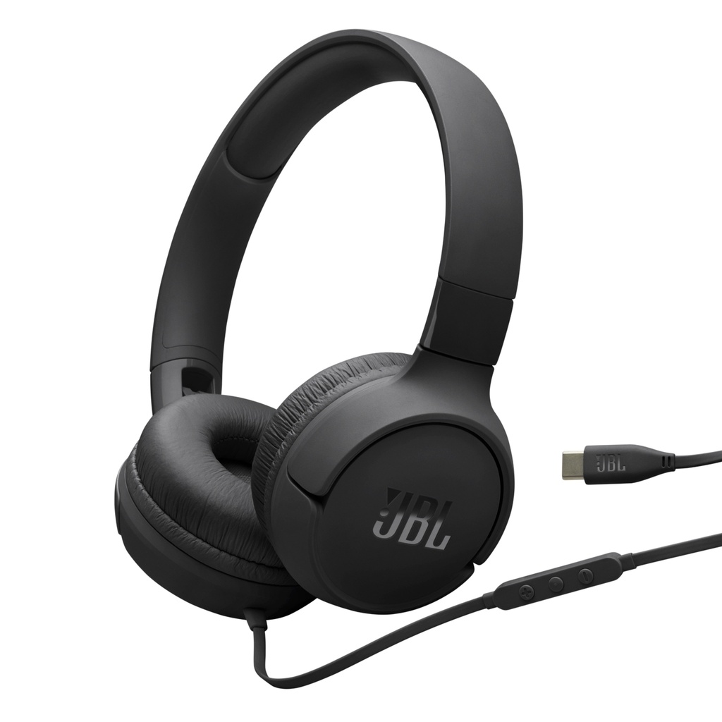 JBL Tune 520C Wired ON-EAR Headphones Type USB-C with Microphone 