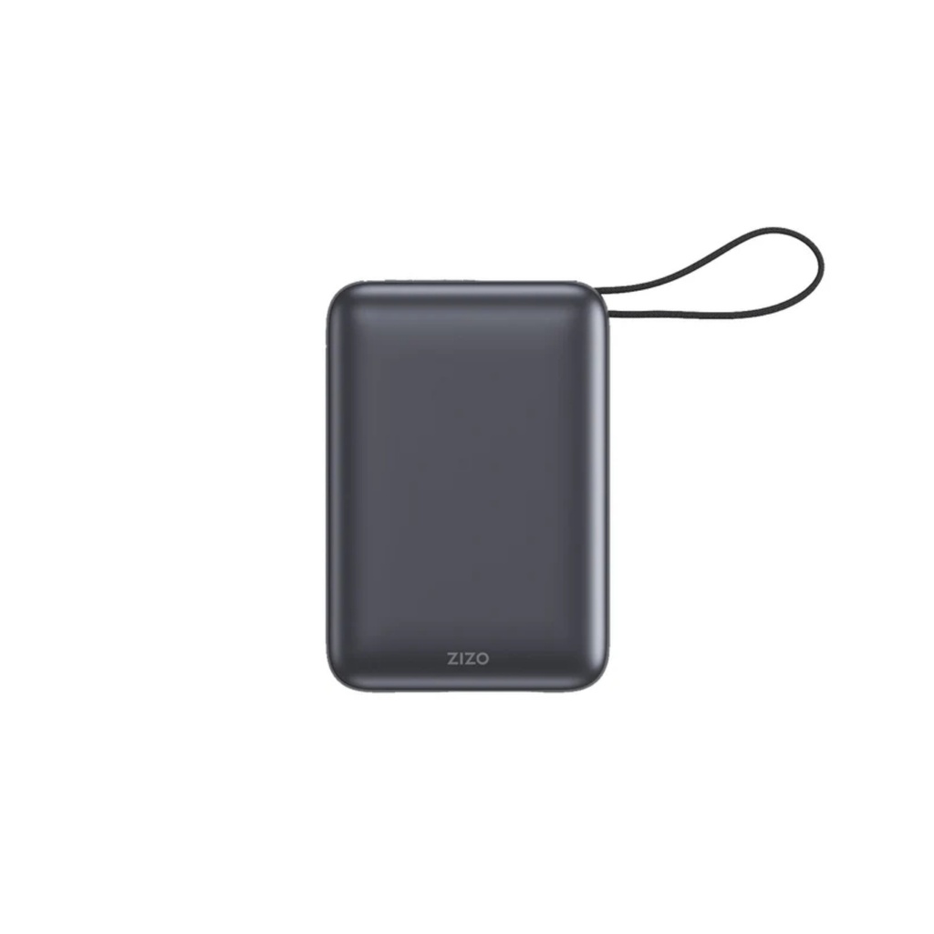 Batería Portátil ZIZO PowerVault 20000mAh Carga Rápida 45W con Cable USB-C Integrado Negro Espacial