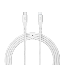 Cable trenzado LOGiiX Vibrance Braid USB-C a Lightning 1.2M para iPhone carga 20W