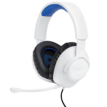 [JBLQ100PWHTBLUAM] JBL Quantum 100P Wired Headphones Console 