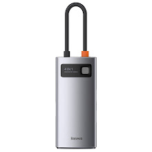 [BAS-CAHUBCY0G] Baseus Metal Gleam  HUB Docking Multifunctional 4 in 1 