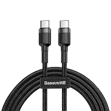 [BAS-CATKLFGG1] Baseus Cafule Type-C PD2.0 60W flash charging data line (20V 3A) 1m  (Gray+Black)