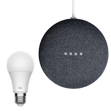 Kit Google Nest Mini + Xiaomi Mi Smart led bulb