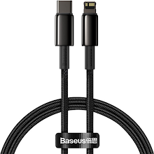 [BAS-CATLWJ01] Baseus Tungsten Gold Fast Charging Data Cable Type-C to iP PD 20W 1m 