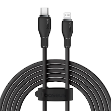 [BAS-P10355701111B2] Baseus Pudding Series Fast Charging Cable Type-C to iP 20W 2m  (Cluster Black)