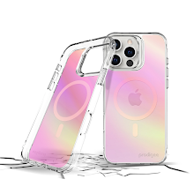 Case Prodigee Glow para iPhone 16 Pro Max MagSafe Transparente Iridiscente Ultradelgado
