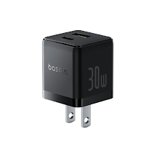 [P1011160B113-01] Baseus Palm Fast Charger C+U 30W US (with Baseus Mini White Cable USB-C to USB-C 60W)