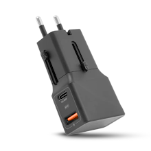[LGX-13875] LOGiiX World Traveler Lite USB-A & USB-C 25W (2024) - Black