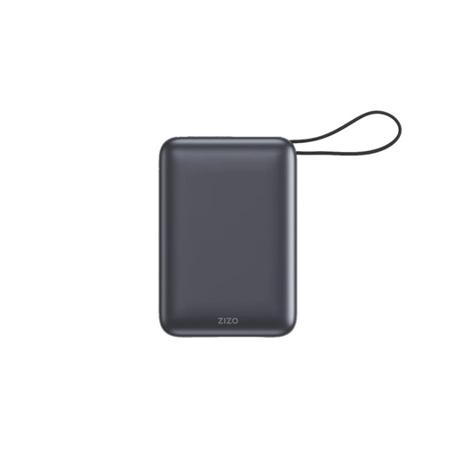 [PWB-BIC20K-SPBK] Batería Portátil ZIZO PowerVault 20000mAh Carga Rápida 45W con Cable USB-C Integrado Negro Espacial