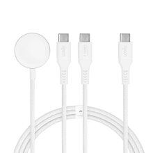 [LGX-14045] LOGiiX Piston Cable Connect Split 3-in-1 - White