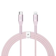 Cable trenzado LOGiiX Vibrance Braid USB-C a Lightning 1.2M para iPhone carga 20W